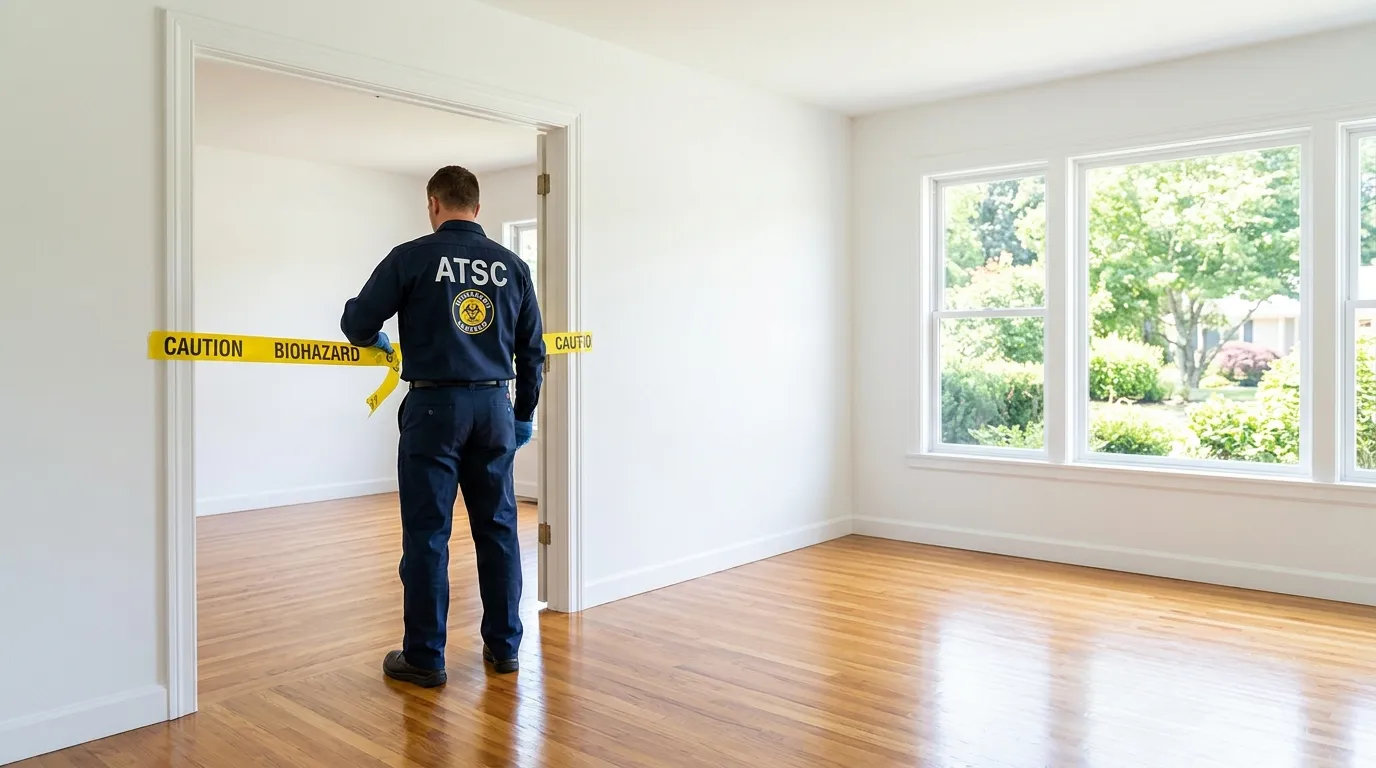 Certified biohazard cleanup crew performing Crime Scene Cleanup in Jefferson City
